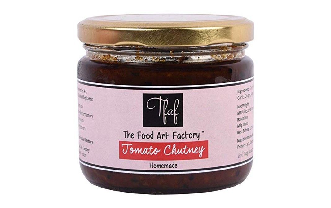 The Food Art Factory Tomato Chutney    Glass Jar  325 grams